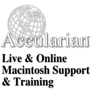 Live & Online Macintosh Support and Training