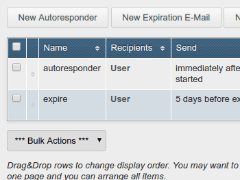 Manage your own e-mail lists