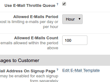 E-Mail Throttling