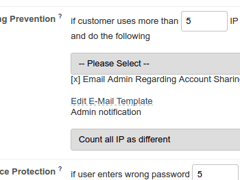 Access Sharing Prevention
