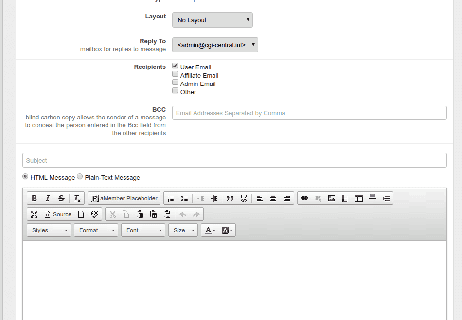 Setup Auto-Responders