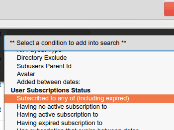 Select E-Mails to selected customers